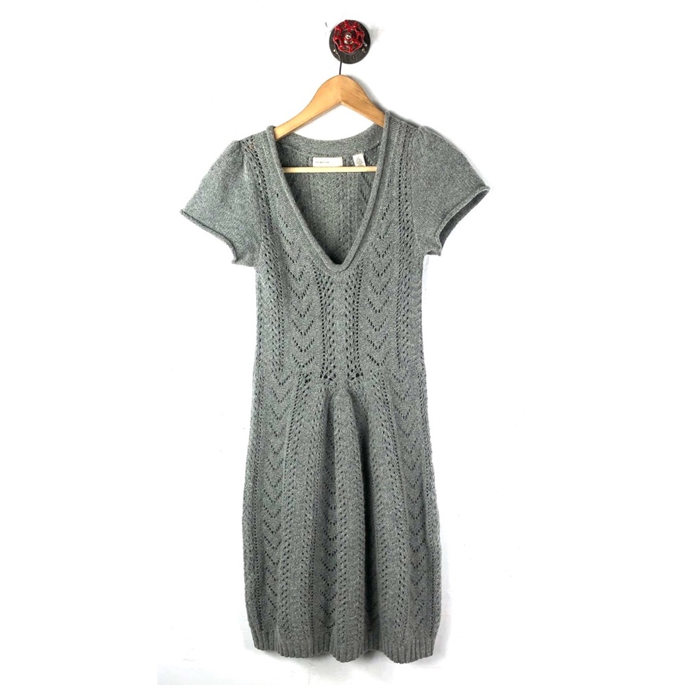 Anthropologie sleeping on snow dress knit wool